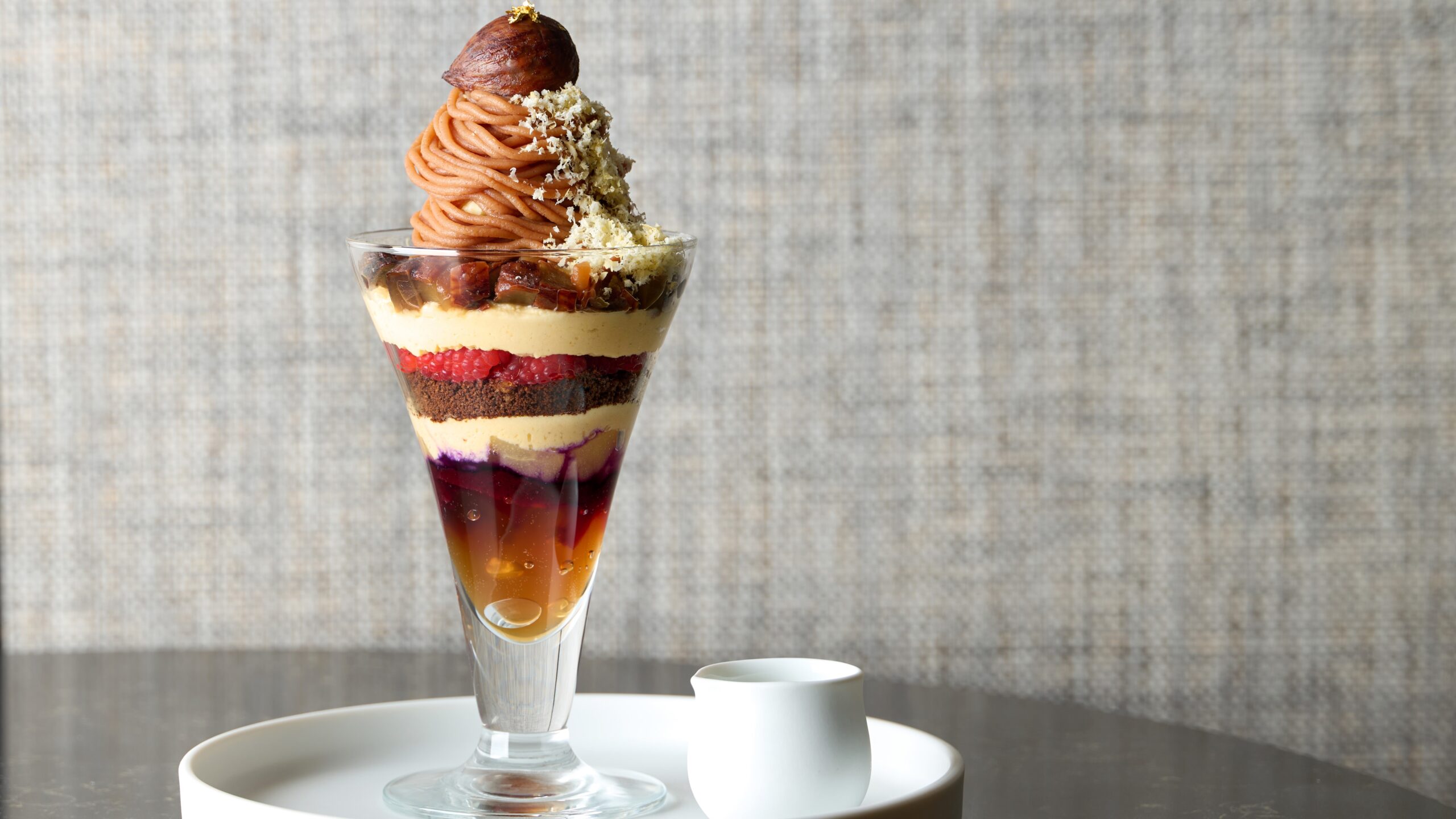 가을 그란바흐 파르페 -밤과 양배 파르페-