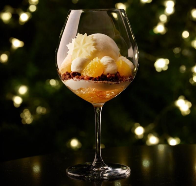 ホリデーシーズンのグランバッハ パフェ「シトラス・エ・フロマージュ」